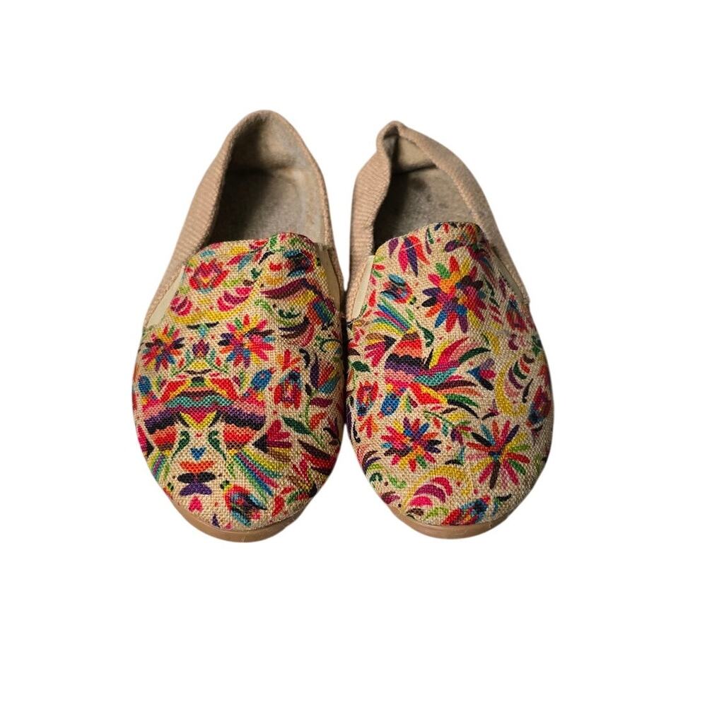 Handcrafted artistry colorful Mexican Shoes size 7.5